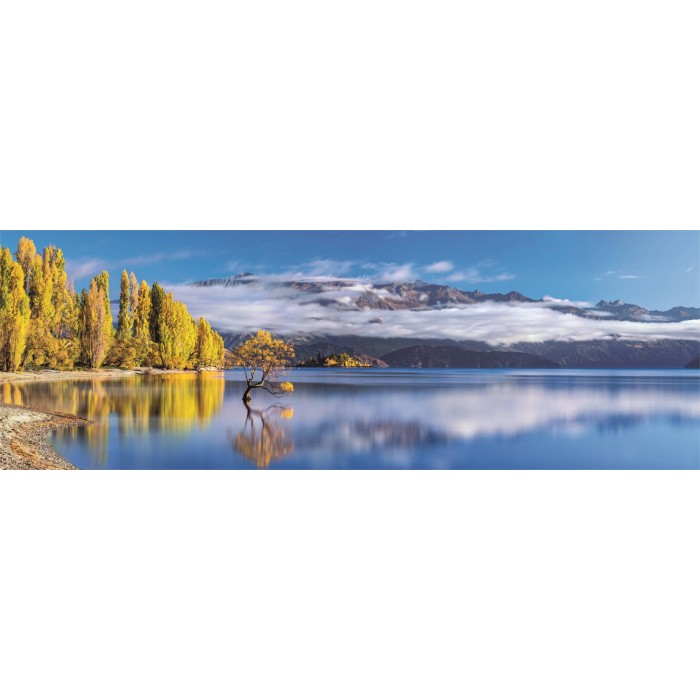 Puzzle  Clementoni-39942 Les Reflets Dorés du Lac Wanaka