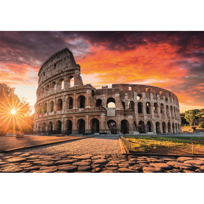 Puzzle  Clementoni-39985 Coucher De Soleil Romain