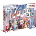   Superkit 4 en 1 - Frozen 2 (2 Puzzles + Memory + Domino)