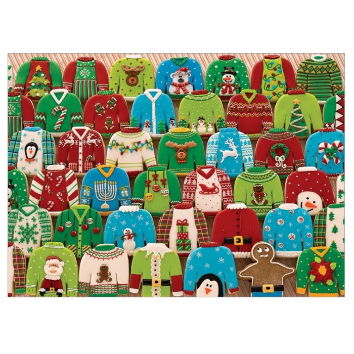 Puzzle  Cobble-Hill-40124 Ugly Xmas Sweaters