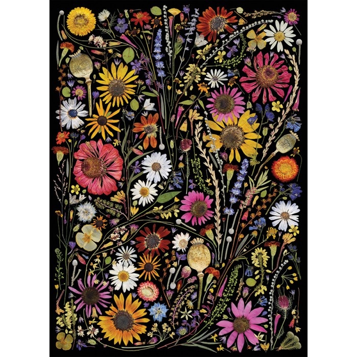 Puzzle  Cobble-Hill-40274 La Presse de Fleurs : Le Bonheur