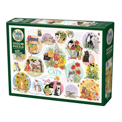 Puzzle Cobble-Hill-40298 Pensées de Chat