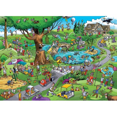 Puzzle Cobble-Hill-44502 DoodleTown: Une Affaire qui Roule
