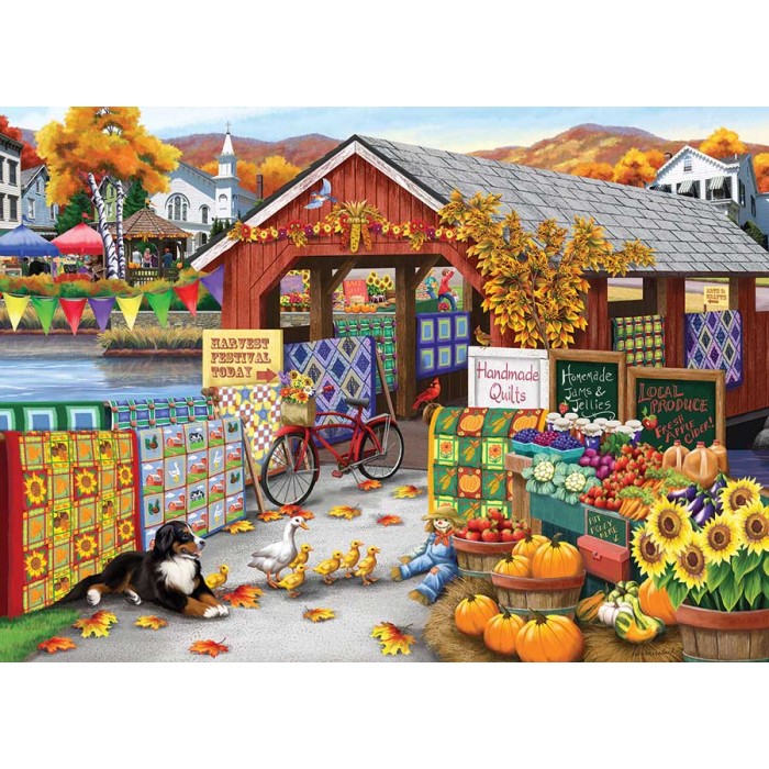 Puzzle  Cobble-Hill-45027 Pièces XXL - Harvest Festival