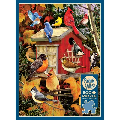 Puzzle Cobble-Hill-45061 Pièces XXL - Maison d'Oiseau d'Automne