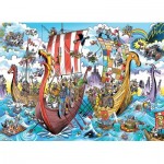 Puzzle  Cobble-Hill-47033 Le voyage des Vikings
