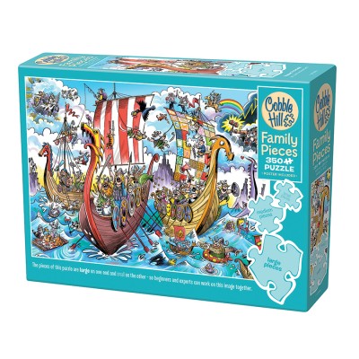 Puzzle Cobble-Hill-47033 Le voyage des Vikings