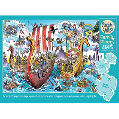 Puzzle Cobble-Hill-47033 Le voyage des Vikings