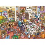 Puzzle  Cobble-Hill-47034 Thanksgiving En Famile