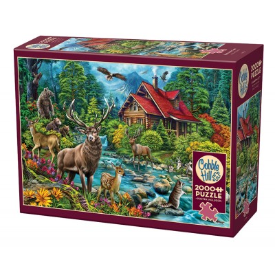 Puzzle Cobble-Hill-49016 La Cabane au Toit Rouge