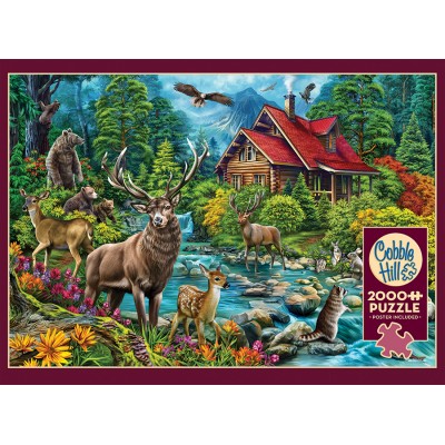 Puzzle Cobble-Hill-49016 La Cabane au Toit Rouge