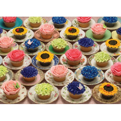 Puzzle Cobble-Hill-51682 Cupcakes et Soucoupes