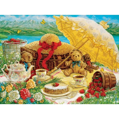 Puzzle Cobble-Hill-52089 Pièces XXL - Janet Kruskamp - Teddy Bear Picnic