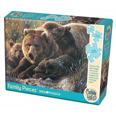 Puzzle Cobble-Hill-54624 Pièces XXL - Grizzly Family