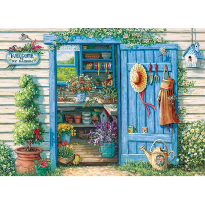 Puzzle Cobble-Hill-70039 Janet Kruskamp : Bienvenue dans mon Jardin
