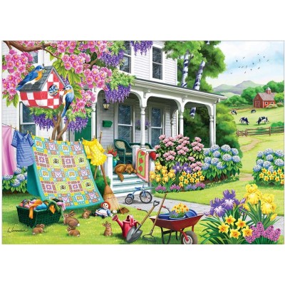 Puzzle Cobble-Hill-85070 Pièces XXL - Spring Cleaning