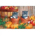 Puzzle   Persis Clayton Weirs : Les Chatons citrouille