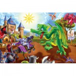   Puzzle Géant de Sol : Chevaliers et Dragons