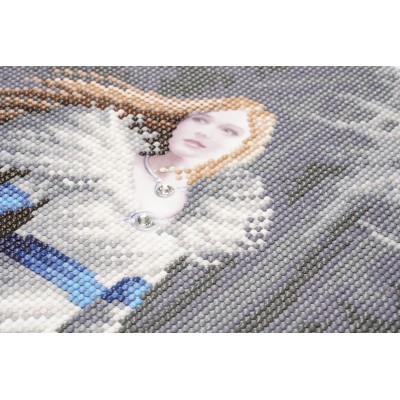 Puzzle Crystal-Art-3982 Crystal Art - Kit Broderie Diamant - Anne Stokes - Loups
