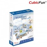   Puzzle 3D - 3D World Style - Grèce - Difficulté: 4/6