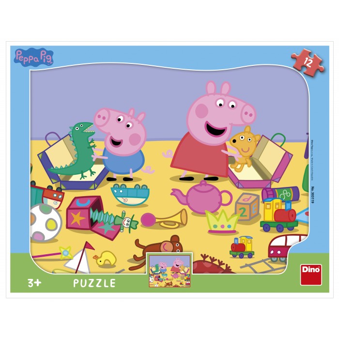 Dino-30311 Puzzle Cadre - Peppa Pig