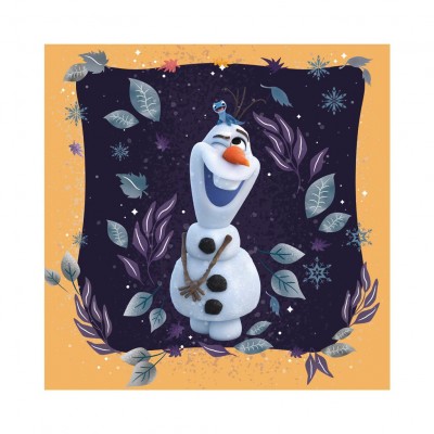 Dino-33542 3 Puzzles - La Reine des Neiges : Joyeux Automne