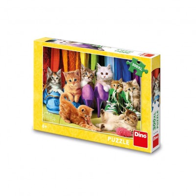 Puzzle Dino-47239 Pièces XXL - Chatons Colorés