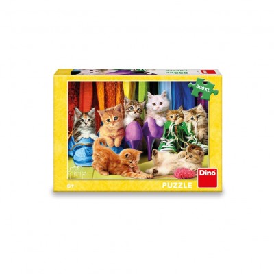 Puzzle Dino-47239 Pièces XXL - Chatons Colorés