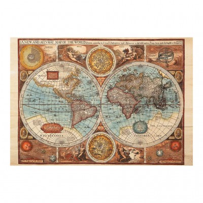 Puzzle Dino-50208 Carte du Monde Antique