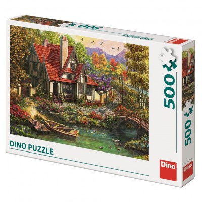 Puzzle Dino-50251 Cottage by the Lake