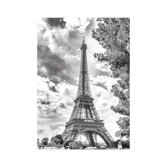 Puzzle  Dino-50273 Tour Eiffel Noir et Blanche