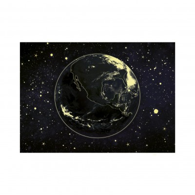 Dino-54128 Neon Puzzle - La Terre
