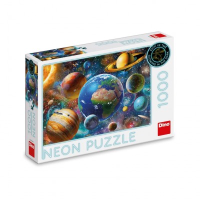 Dino-54134 Puzzle Néon - Planètes