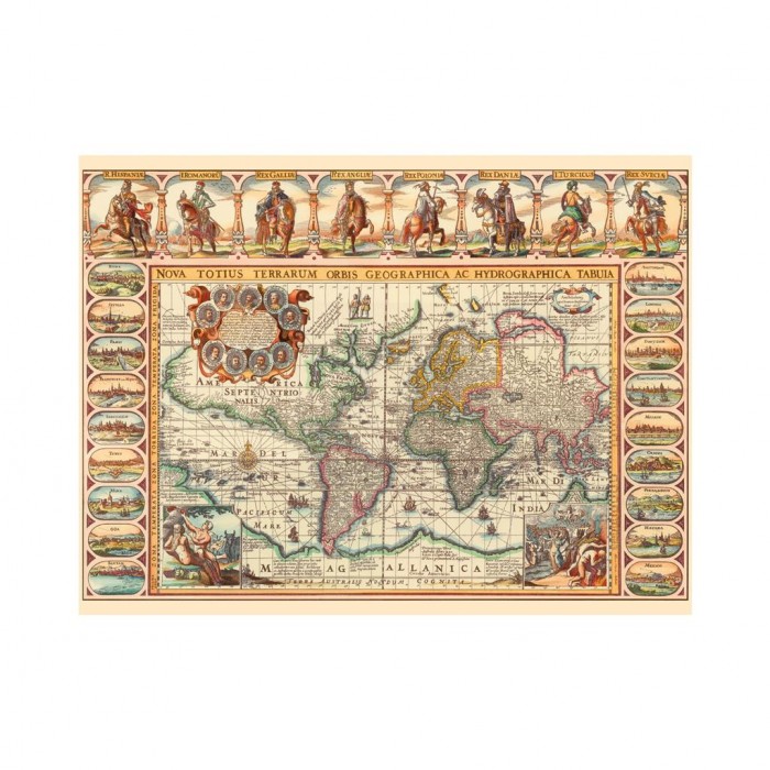  Dino-56127 Historical Map Of The World 2000 Puzzle