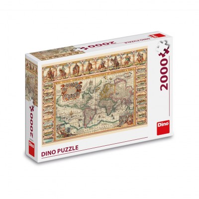 Dino-56127 Historical Map Of The World 2000 Puzzle