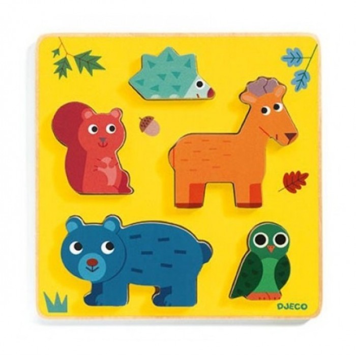 Djeco-01059 Puzzle en Bois - Frimours