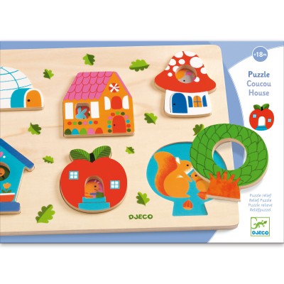 Puzzle Djeco-01064 Maison Coucou