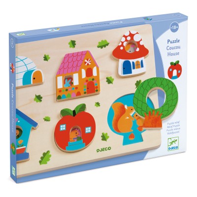 Puzzle Djeco-01064 Maison Coucou