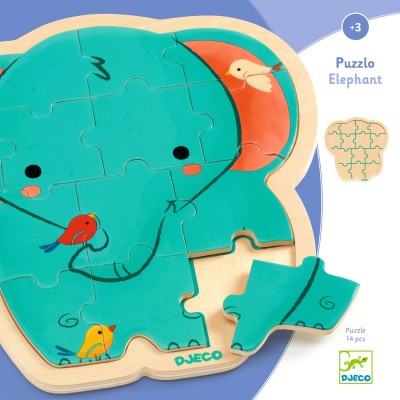 Puzzle Djeco-01823 Puzzlo Elephant