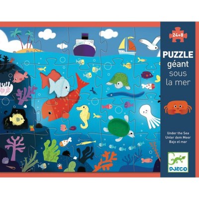 Puzzle Djeco-07116 Pièces XXL - Sous la Mer