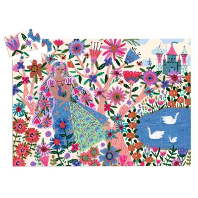 Puzzle Djeco-07300 La Princesse et son Paon