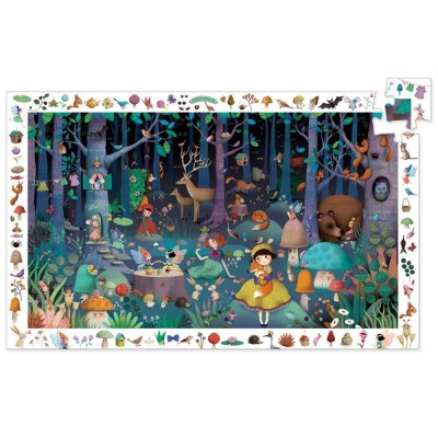 Djeco-07504 Puzzle Observation - Forêt Enchantée