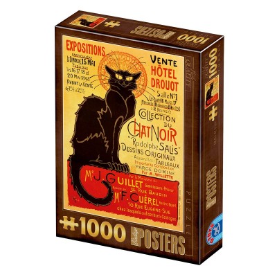 Puzzle DToys-69566 Poster vintage - Collection du Chat Noir