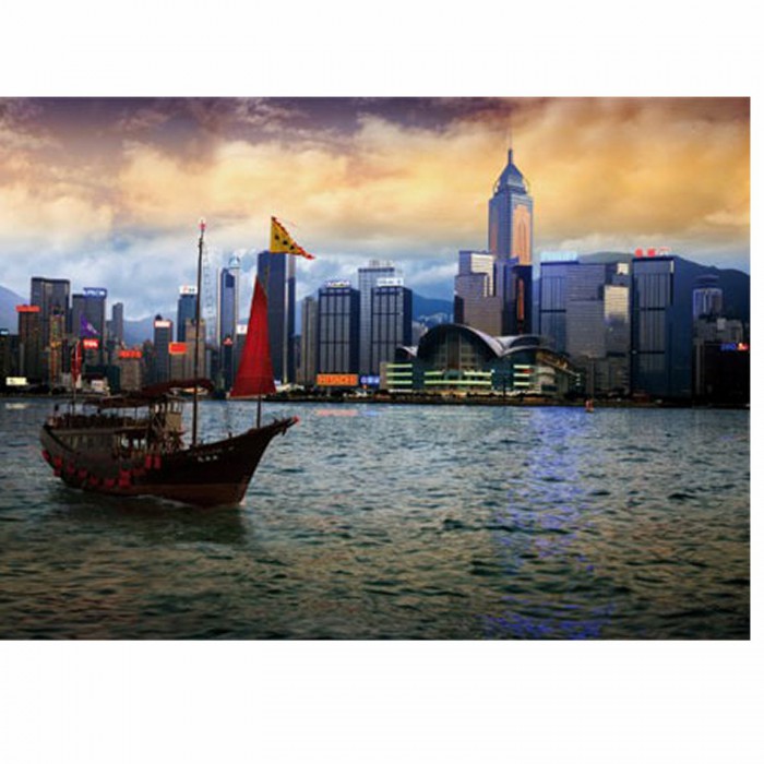 Paysages nocturnes - Hong-Kong : Baie de Hong-Kong