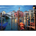 Puzzle  DToys-70555 Paysages nocturnes - Italie : Venise