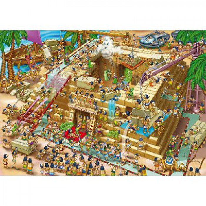 Puzzle  DToys-70890 Cartoon Collection - Pyramide d'Egypte