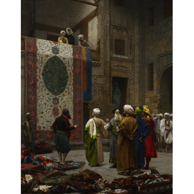 Puzzle Dtoys-72726 Jean-Léon Gérôme : Marchand de tapis au Caire, 1887