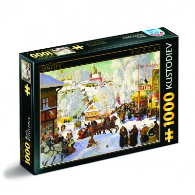 Puzzle Dtoys-73846 Boris Kustodiev - Maslenitsa