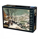 Puzzle  Dtoys-76878 Pieter Brueghel Le Vieux - Chasseurs dans la Neige