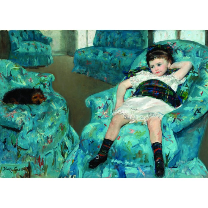 Puzzle Dtoys-77387 Mary Cassatt : Little Girl in a Blue Armchair